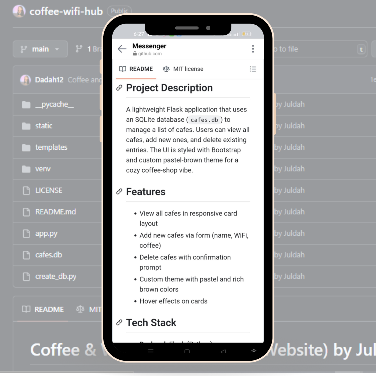 Coffee WiFi Hub — Flask logs + stats